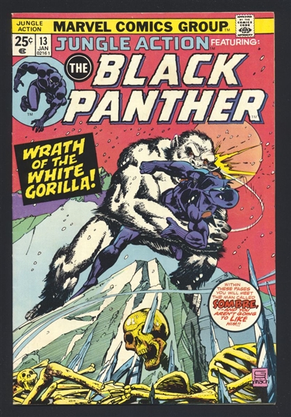 Jungle Action #13 FN Black Panther White Gorilla 1975 Marvel Comic Book