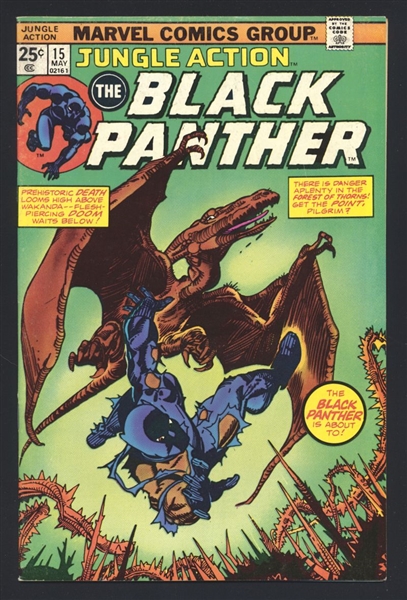 Jungle Action #15 FVF Black Panther 1st Salamander K'Ruel 1975 Marvel Comic Book