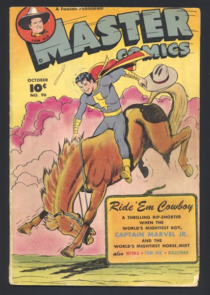 Master Comics #96 VG Captain Marvel Jr 1948 Fawcett Comic Book