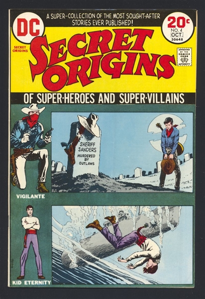 Secret Origins (V2) #4 VG Vigilante Kid Eternity 1973 DC Comic Book