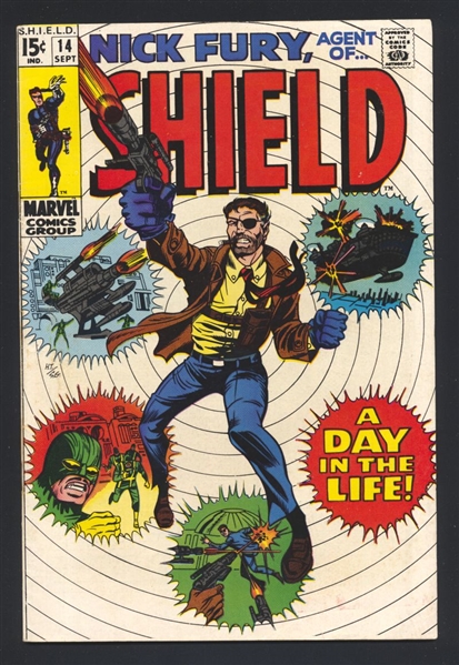 Nick Fury Agent of SHIELD (V1) #14 FVF 1969 Marvel Comic Book