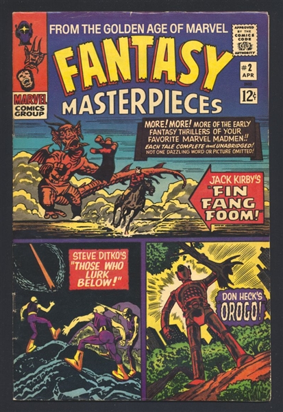 Fantasy Masterpieces (V1) #2 FVF Jack Kirby Steve Ditko 1966 Marvel Comic Book