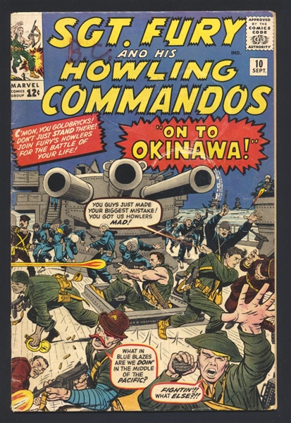 Sgt. Fury #10 VG 1st Captain Savage Jack Kirby 1964 Marvel Comic Book