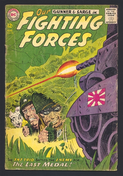 Our Fighting Forces #78 G Gunner & Sarge 1963 DC Comic Book