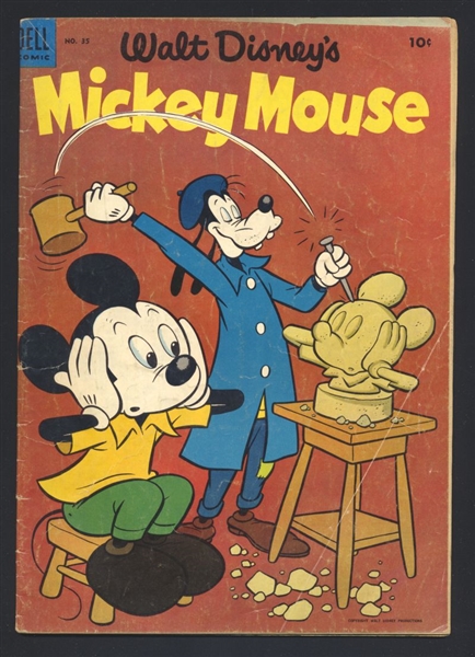 Walt Disney's Mickey Mouse #35 G 1954 Dell Comic Book