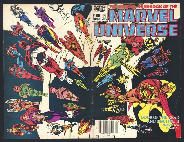 Official Handbook of the Marvel Universe (V1) #14 FN NEWSSTAND Book of the Dead