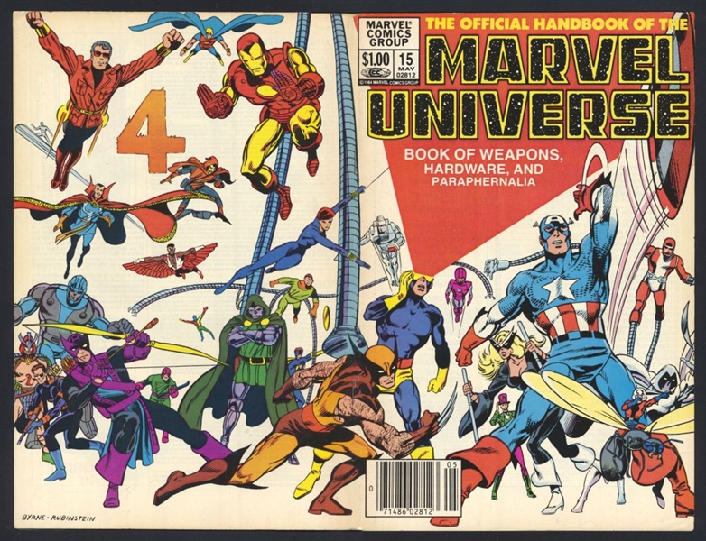 Official Handbook of the Marvel Universe (V1) #15 VF 1984 Marvel Comic Book