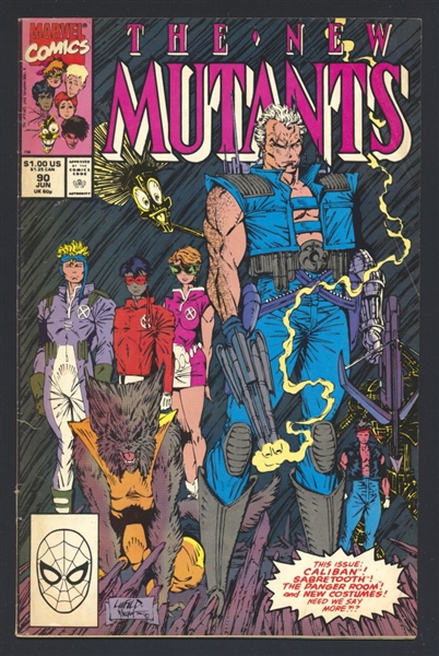 New Mutants #90 VG Rob Liefeld 1990 Marvel Comic Book