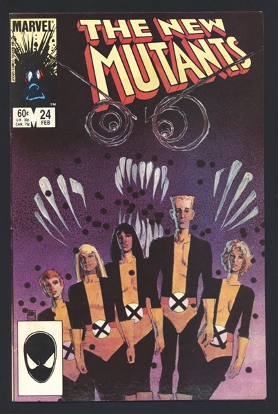 New Mutants #24 VF Bill Sienkiewicz 1985 Marvel Comic Book