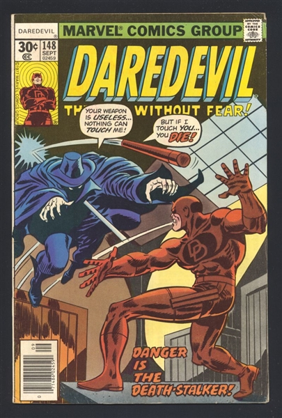 Daredevil #148 FN vs Death-Stalker 1977 Marvel Comic Book