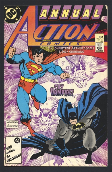 Action Comics Annual #1 FN Arthur Adams 1987 DC Comic Book