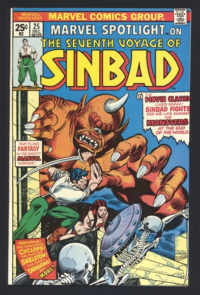 Marvel Spotlight (V1) #25 VF/NM Sevent Voyage of Sinbad 1975 Marvel Comic Book
