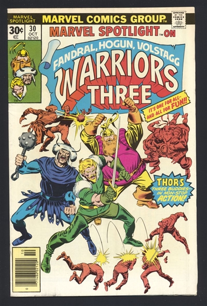 Marvel Spotlight (V1) #30 FN Warriors Three 1976 Marvel Comic Book