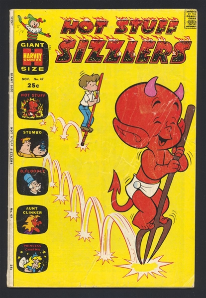 Hot Stuff Sizzlers #47 G Pogostick Cover 1971 Harvey Comic Book
