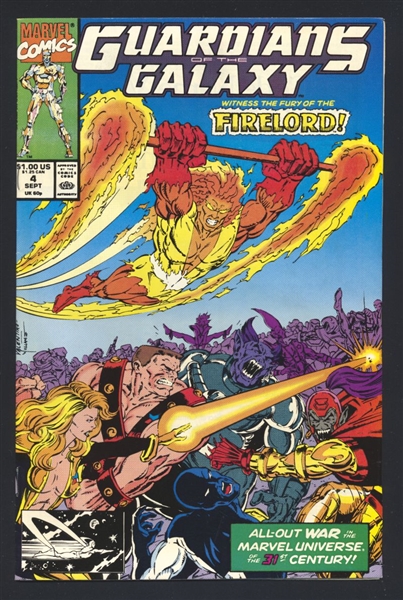Guardians of the Galaxy #4 VF 1990 Marvel Comic Book