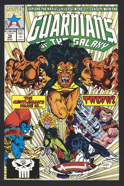 Guardians of the Galaxy #19 VF 1st Talon 1991 Marvel Comic Book