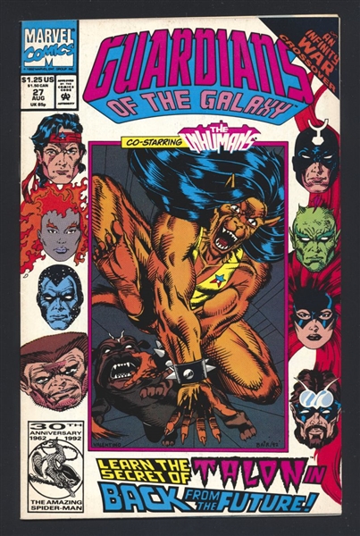 Guardians of the Galaxy #27 VF Infinity War 1992 Marvel Comic Book