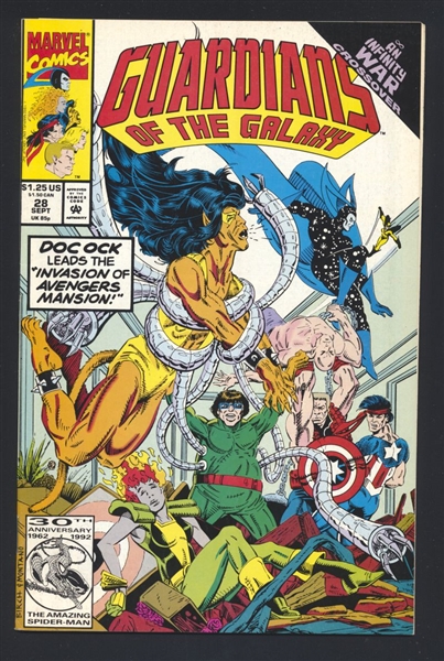 Guardians of the Galaxy #28 VF Infinity War 1992 Marvel Comic Book