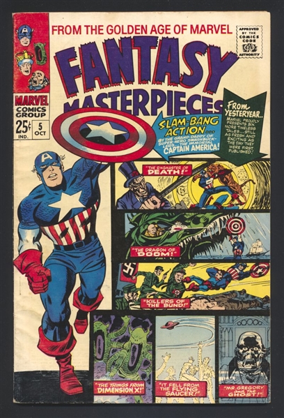Fantasy Masterpieces (V1) #5 FN Jack Kirby Don Heck 1966 Marvel Comic Book