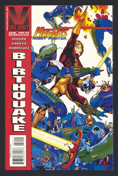 Magnus Robot Fighter #52 VF/NM Birthquake 1995 Valiant Comic Book