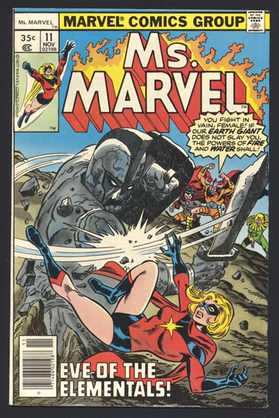 Ms. Marvel #11 FVF 1st Hecate 1977 Marvel Comic Book