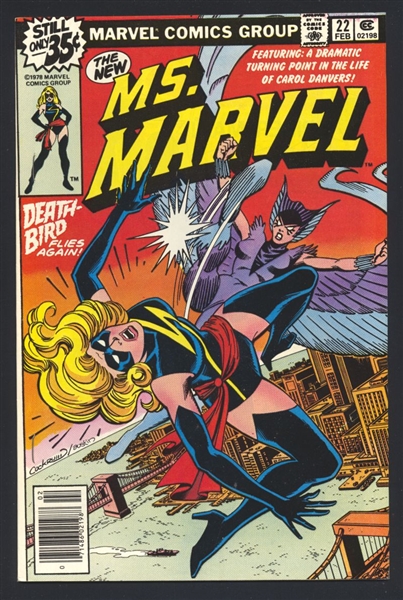 Ms. Marvel #22 VF vs Death-Bird 1979 Marvel Comic Book