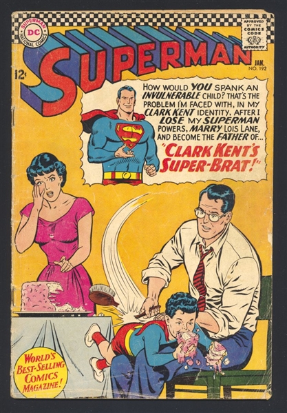 Superman #192 G Imaginary Story 1967 DC Comic Book