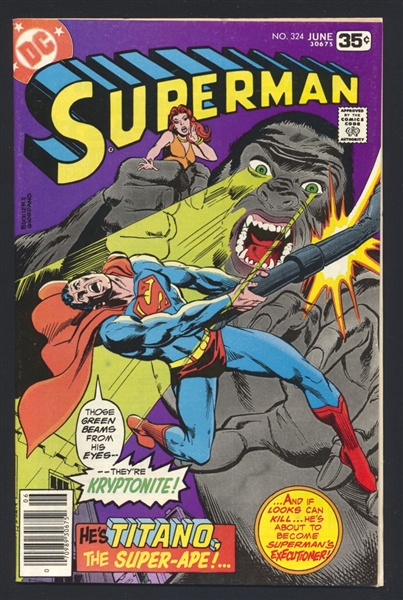 Superman #324 VF 1978 DC Comic Book