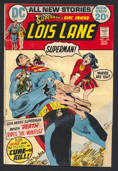 Superman's Girl Friend Lois Lane #125 G 1972 DC Comic Book