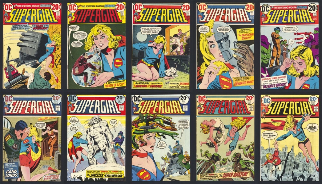 Supergirl (V1) SET #1-10 FVF 1972 DC Comic Book