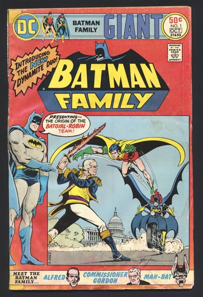 The Batman Family #1 G 1975 DC Comic Book
