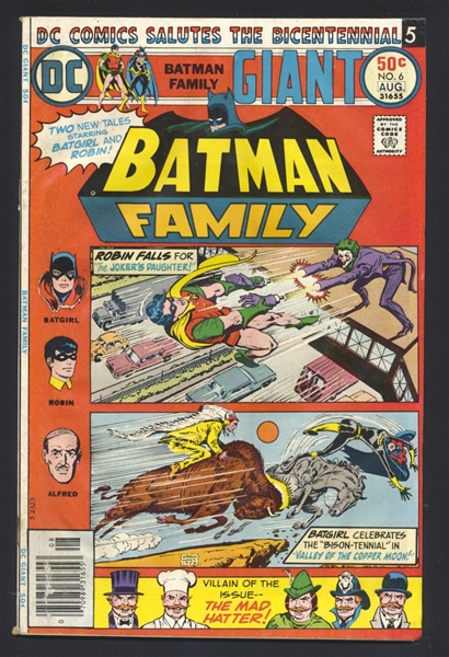 The Batman Family #6 GVG 1976 DC Comic Book