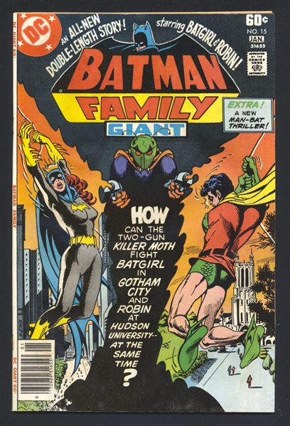 The Batman Family #15 G vs Killer Moth 1978 DC Comic Book
