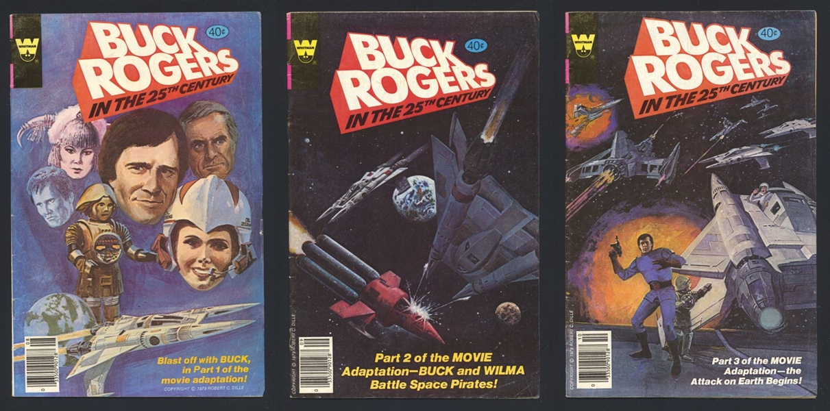 Buck Rogers RUN #2-4 VG 1979 Whitman Comic Book