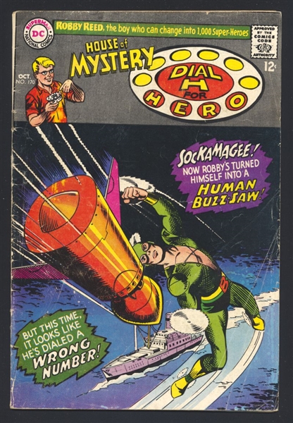House of Mystery #170 VG Dial H For Hero 1967 DC Comic Book
