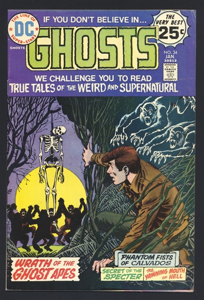 Ghosts #34 VGF 1975 DC Comic Book