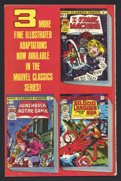 Marvel Classics Comics #1 FN 1976 Marvel Comic Book