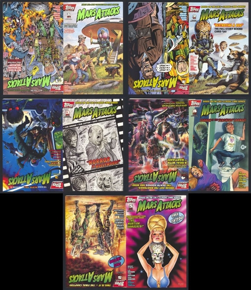 Mars Attacks (V1) SET #1-5 NM 1 1994 Topps Comic Book