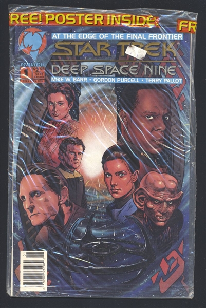 Star Trek: Deep Space Nine #1/B VF/NM SEALED Polybag w/ Poster 1993