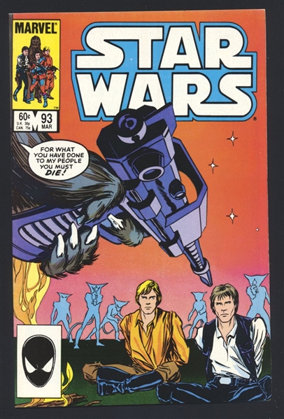 Star Wars #93 VF 1985 Marvel Comic Book