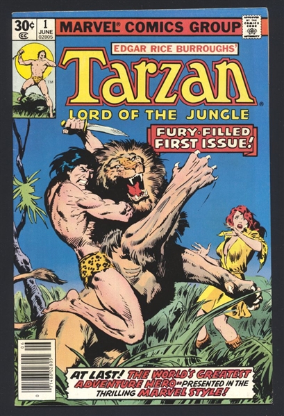 Tarzan #1 FVF 1977 Marvel Comic Book