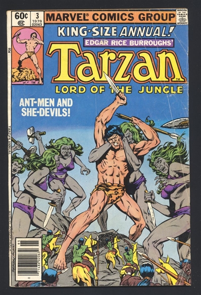 Tarzan Annual #3 G NEWSSTAND 1979 Marvel Comic Book