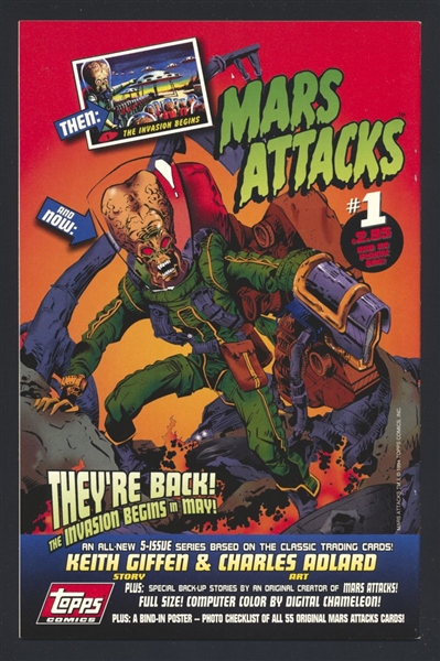 Topps Comics Preview #1 VF Jurassic Park Mars Attacks 1994 Topps Comic Book