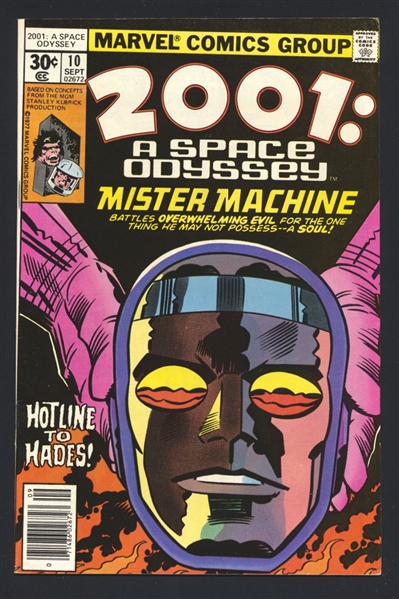 2001 Space Odyssey #10 VF Jack Kirby Origin Machine Man 1977 Comic Book