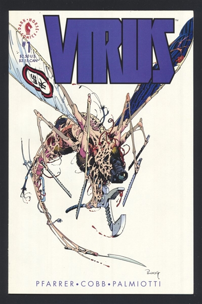 Virus #1 VF/NM Mike Ploog Cover 1992 Dark Horse Comic Book