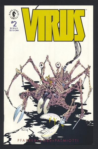 Virus #2 NM Mike Ploog Cover 1992 Dark Horse Comic Book