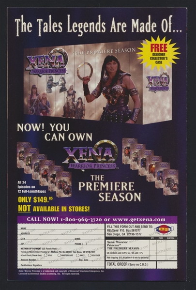 Xena: Warrior Princess: Bloodlines #1 NM Bathing Photo Variant 1998 Topps