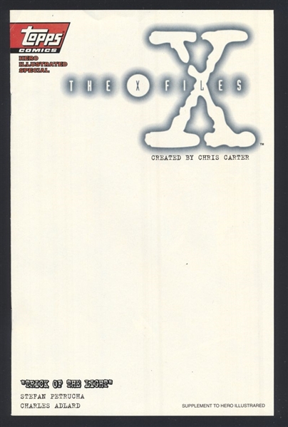 The X-Files #-1 NM Hero Illustrated Special Minus 1998 Topps Comic Book