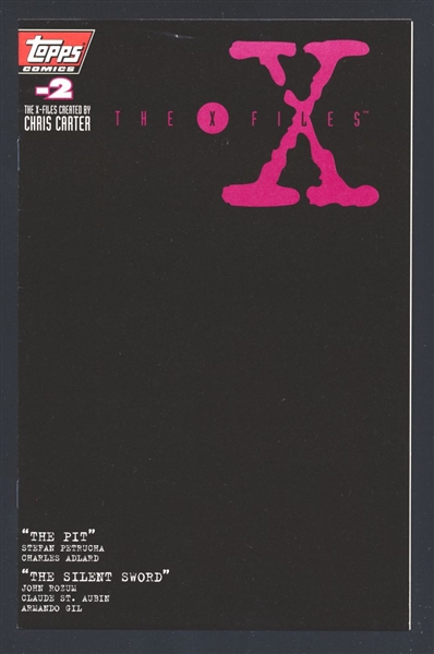 The X-Files #-2 VF Minus 1996 Topps Comic Book