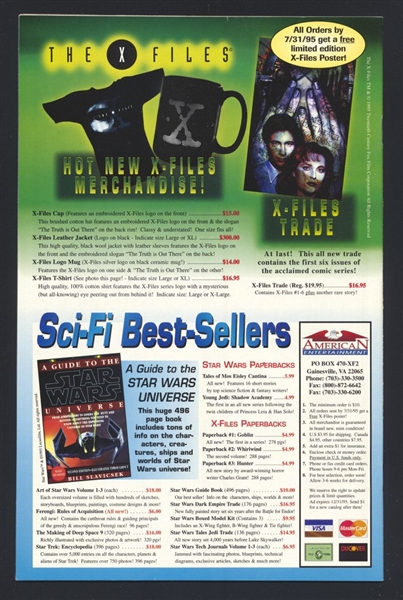 The X-Files #6 VF/NM Firebird p3 1995 Topps Comic Book